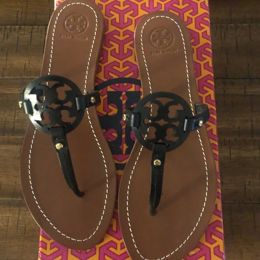 Tory Burch Mini Miller Sandals.